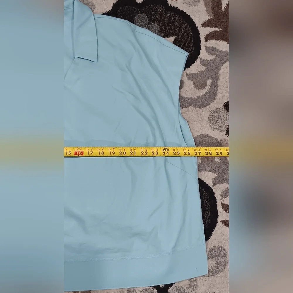 Alfani Women’s Plus Size 3X Tiffany Blue V-Neck Poncho Top Relax Fit Fashion - Picture 15 of 15